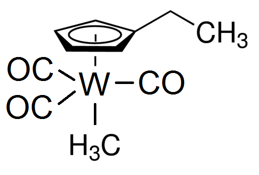 Ehylcyclopentadienyltungsten tricarbonyl methyl Chemical Structure